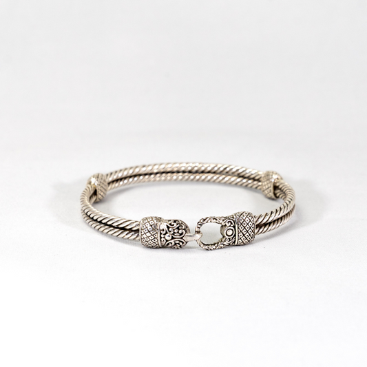 Titan Braid Bracelet – Double Braided Sterling Silver mens bracelet | Stone N Luxe