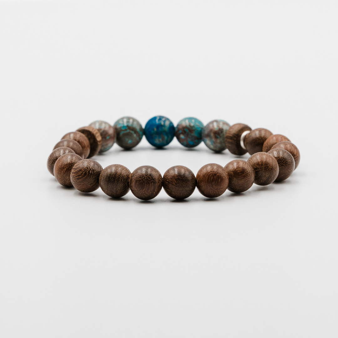 Azure Standard Bracelet – natural stone wood mens bracelet | Stone N Luxe
