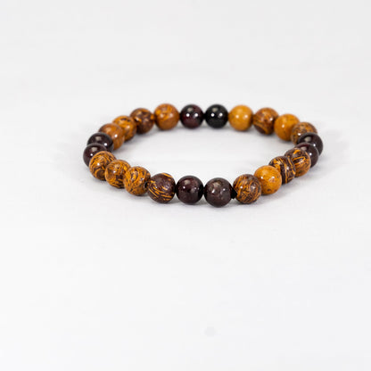 Crimson Terra Bracelet – Garnet and Jasper mens bracelet | Stone N Luxe