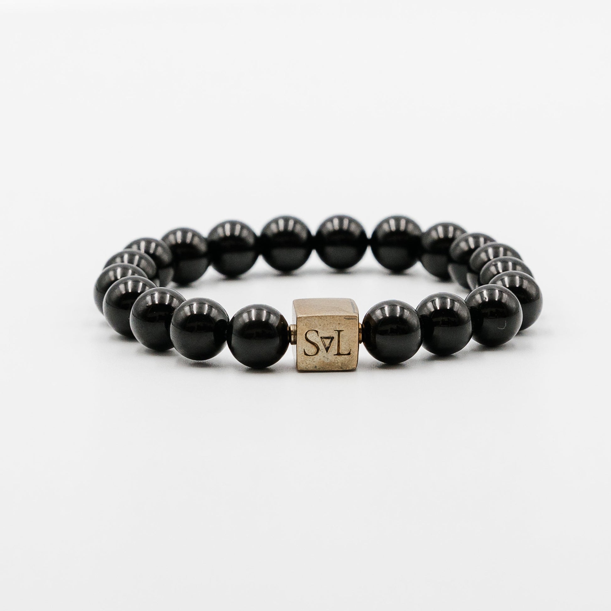 Moonlit Shadows Set – howlite black onyx bracelet set detail | Stone N Luxe