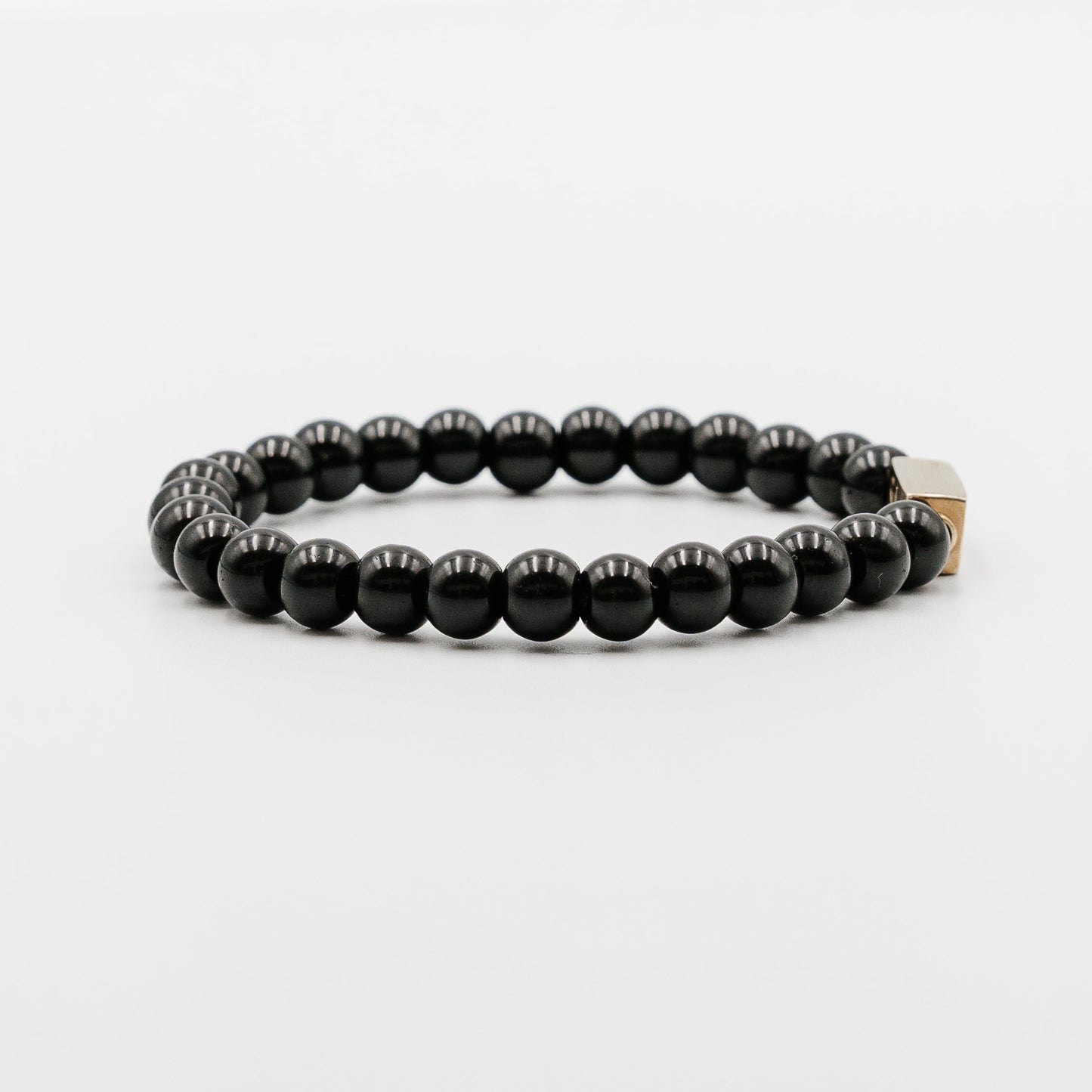 Black Axis Bracelet – gold plate and black onyx bracelet detail | Stone N Luxe