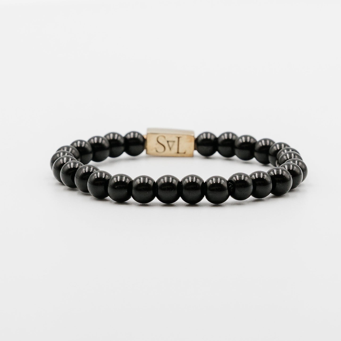 Black Axis Bracelet – sleek mens black gemstone bracelet | Stone N Luxe