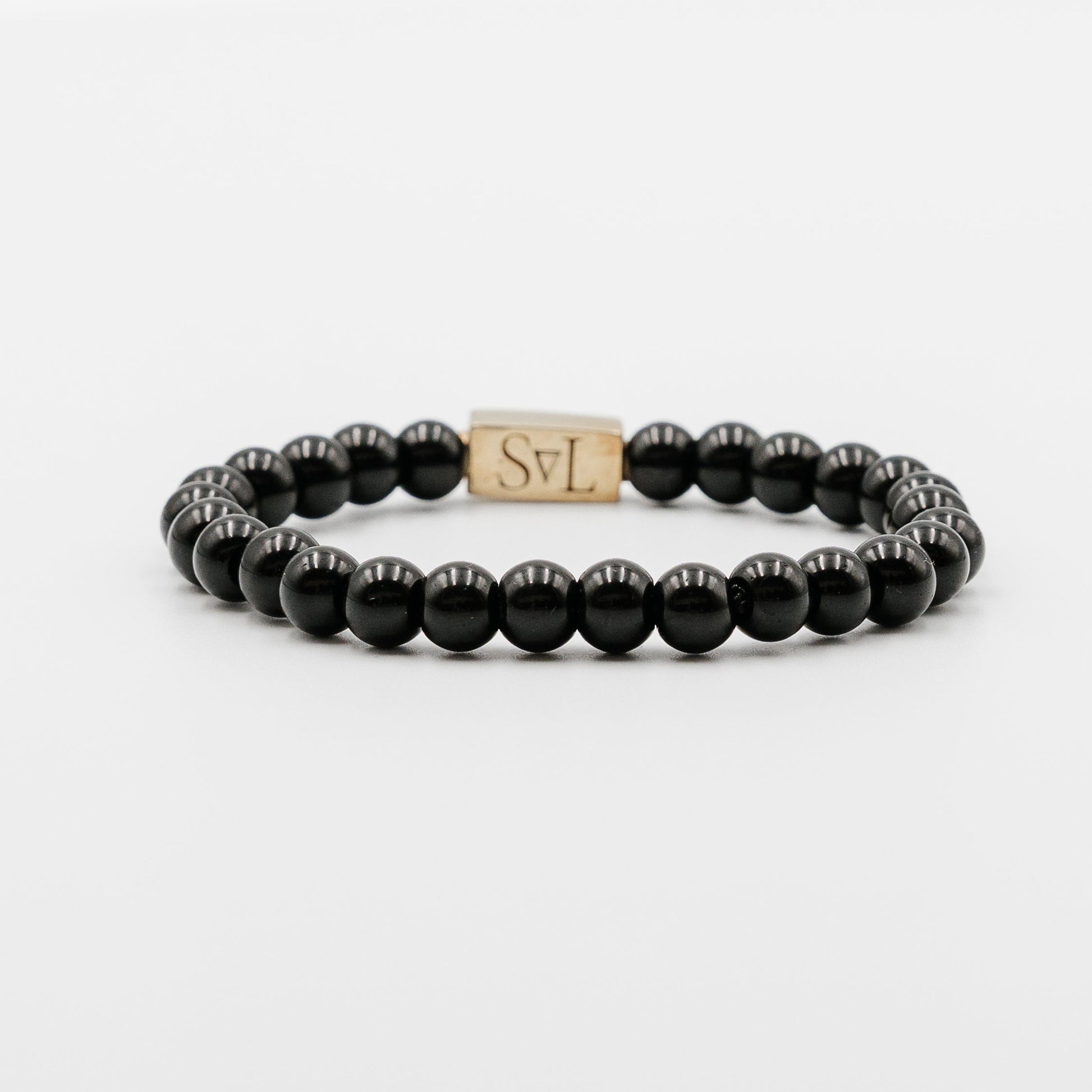 Black Axis Bracelet – sleek mens black gemstone bracelet | Stone N Luxe