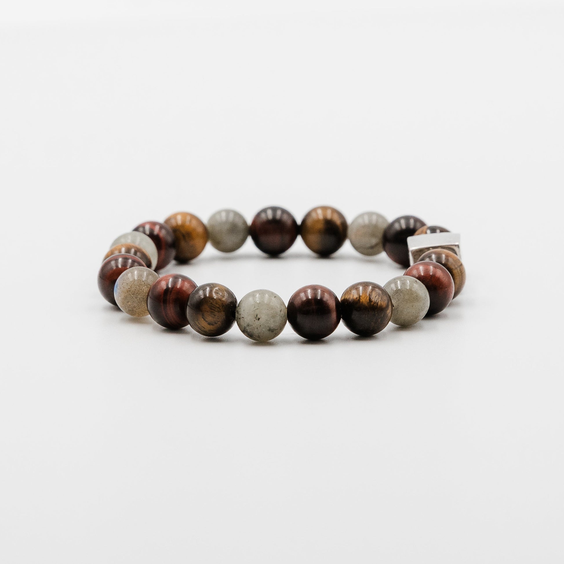 Solar Eclipse Bracelet – tiger eye labradorite bracelet detail | Stone N Luxe