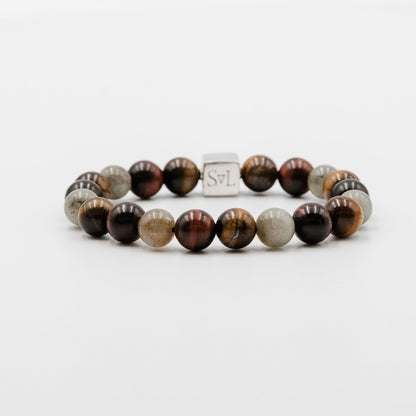 Solar Eclipse Bracelet – natural gemstone 10mm bead bracelet | Stone N Luxe